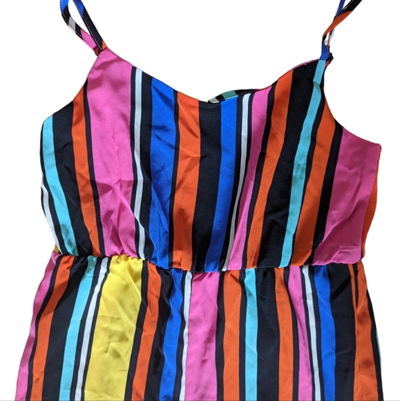 Shein Kids Size 8-10 Rainbow Romper Brand New - Picture 2 of 5